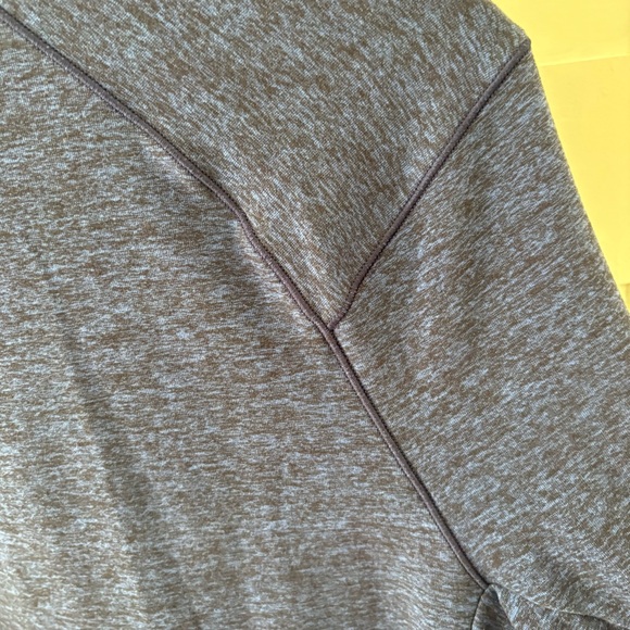 Lululemon Surge Warm 1/2 Zip Heathered Hero Blue. Size Medium. - Picture 5 of 14